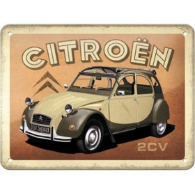 Metal tin sign CITROEN 2CV 15x20