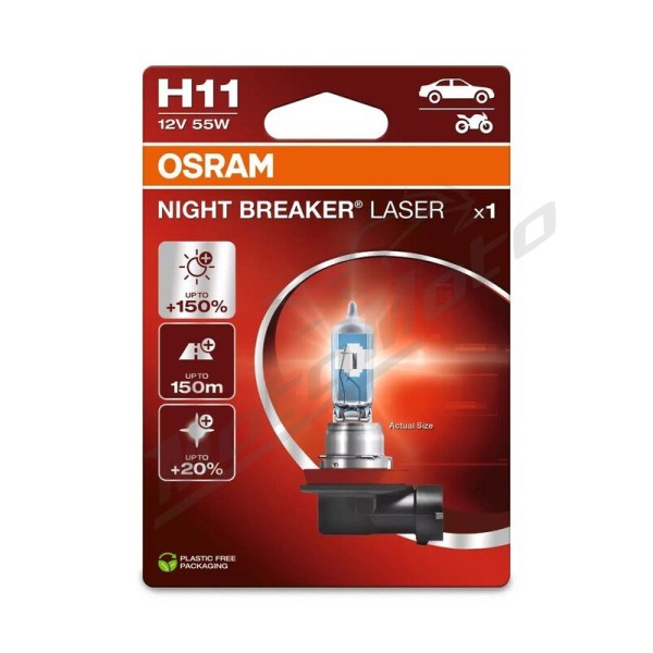 OSRAM Night Breaker Laser Bulb H11 12V/55W - X1