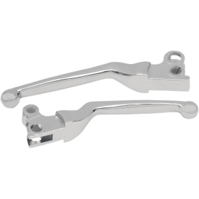 DRAG SPECIALTIES Chrome Clutch/Brake Lever Set Harley Davidson FLH / FLHC / FLHR / FLHS / FLHT 883-1340cc 82-95