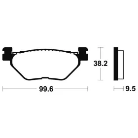 TECNIUM Street Organic Brake pads MA269 Hyosung GV 650 Aquila 04-05