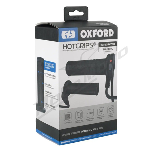Oxford Advanced Touring heated manoeuvres with switch Ø22mm