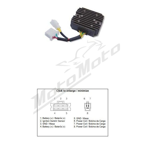 DZE srovės lygintuvas Honda NX 650 Dominator 88-04
