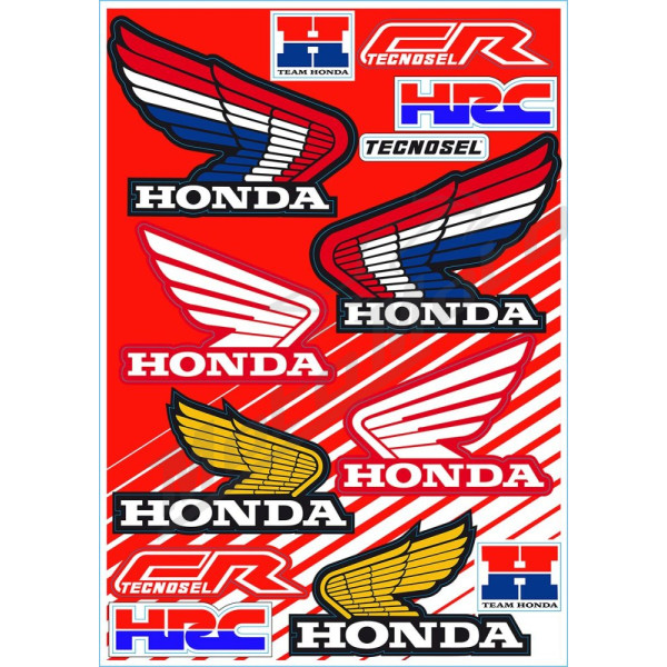 Tecnosel Honda Vintage Lipdukų Rinkinys