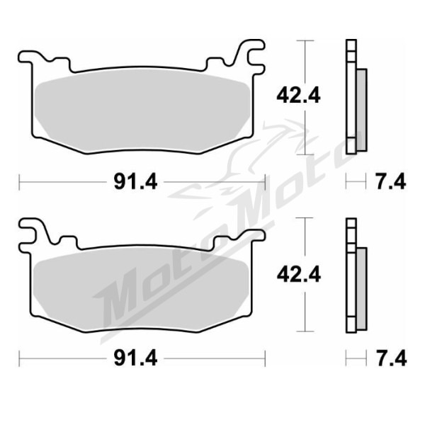 SBS DS Racing 1012DS-1 Dual Sintered Brake Pads Aprilia / Ducati 1100cc 2025