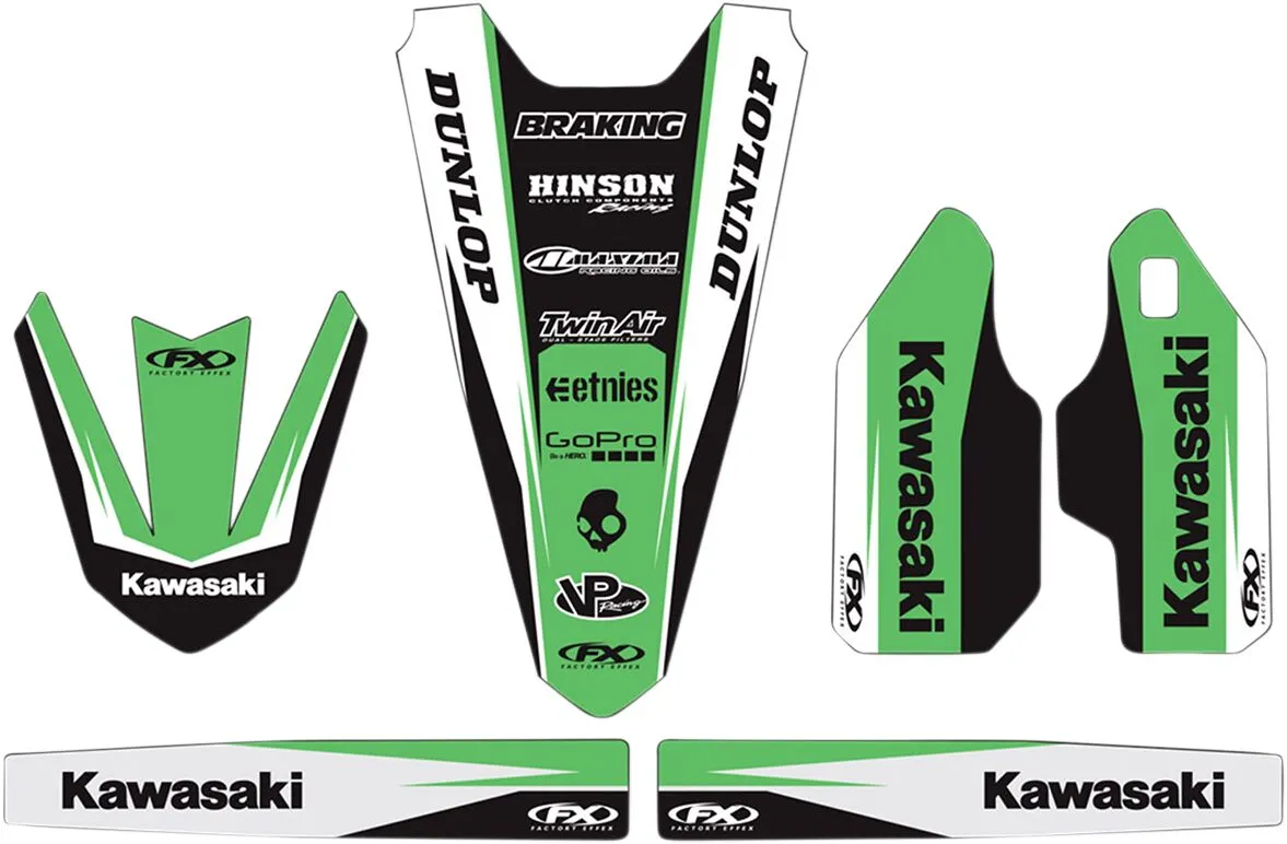 FACTORY EFFEX Trim Kit Grafikų kompl. Kawasaki KX 250-450F 16-18