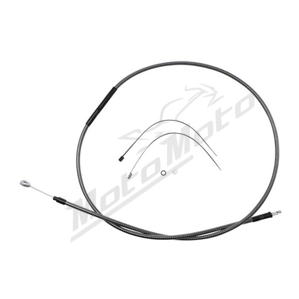 MAGNUM SHIELDING Polished Karbon Fiber Clutch Cable Harley Davidson FLHR / FLHS / FLHTCU / FLTRI / XLH 883/1550 86-06 184.5cm 