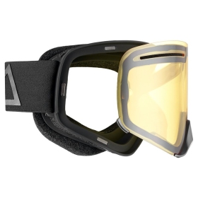 AMOQ Vision Vent+ Magnetic Motocross / Snow Goggles Blackout (Yellow, Heated Lens)