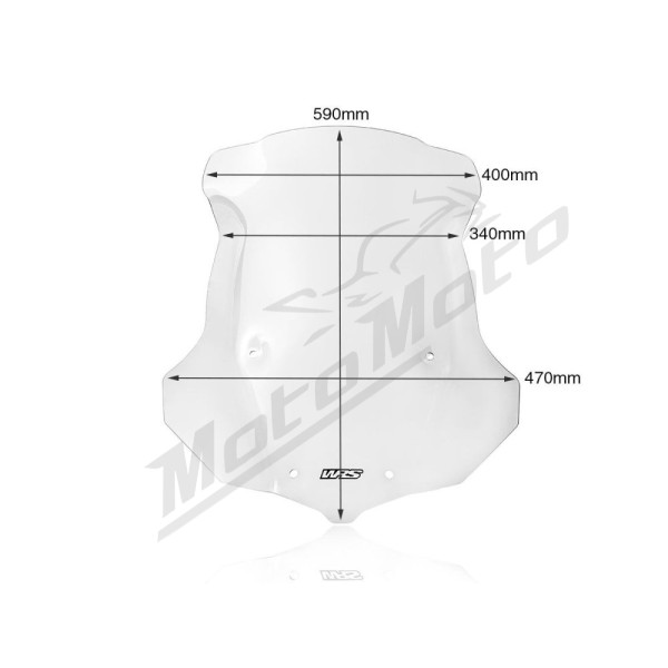 WRS TOURING Windscreen Clear Triumph Tiger Explorer 1200cc 16-20