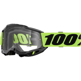 100% Accuri 2 Goggle (Clear Lens) Neon Green