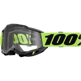 100% Accuri 2 Goggle (Clear Lens) Neon Green
