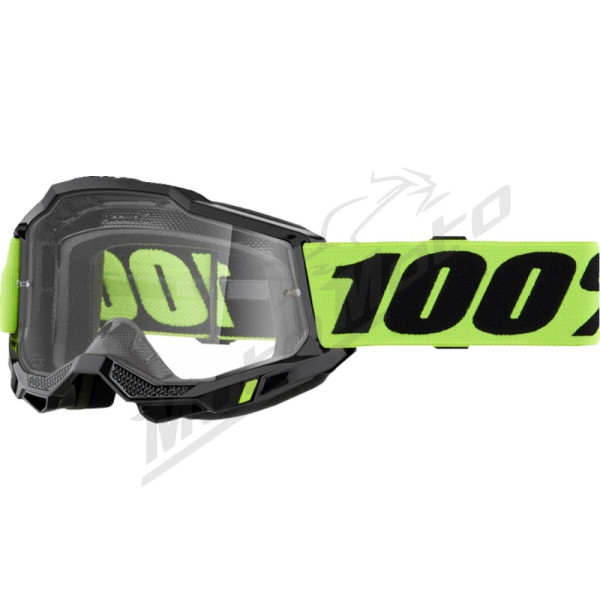 100% Accuri 2 Goggle (Clear Lens) Neon Green