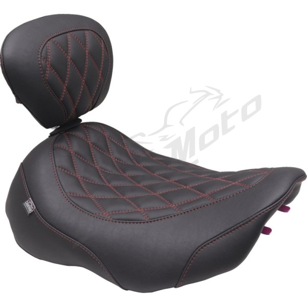 MUSTANG Wide Tripper™ Solo Seat Harley Davidson FLHX / FLHXSE / FLTRX / FLTRXSE / FLTRXSTSE 1923–1977cc 23–25