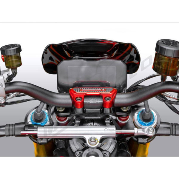 WRS SPORT Priekinis stiklas Matinis Juodas Ducati Streetfighter V4 1100cc 20-24
