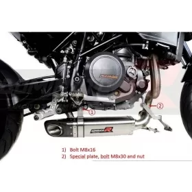 Exhaust silencer Dominator HP4 KTM 690 DUKE R 2010-2011