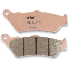 SBS LS Street Excel 674LS Sintered Rear Brake Pads Aprilia / BMW / CF Moto / Ducati / KTM / Triumph / Victory / Yamaha 450-2300cc 95-24