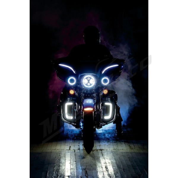 KURYAKYN Tracer LED Front Fairing Lower Grill Inserts Harley Davidson FLHTCU / FLHTCUTG / FLHTK / FLTRU / FLHXSE 1690/1923 14-24 