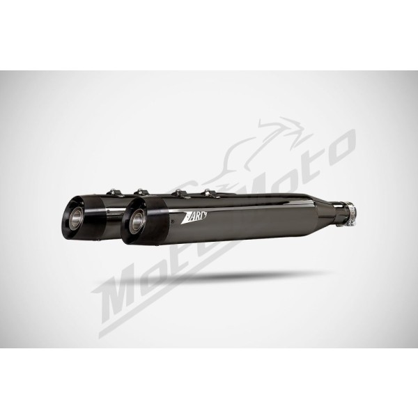 ZARD 4.5 Inches Slash-Cut Slip-Ons Mufflers Harley Davidson FLH / FLHR / FLHX / FLTRX / FLTRXSE 1750-1977cc 17-24