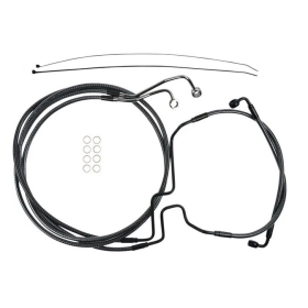 MAGNUM SHIELDING Karbon Fiber Lower Brake Line Harley Davidson FLS / FLHR / FLHTK / FLHXS / FLTRXSE / FLTRXST 1690/1977 14-24 