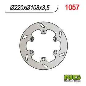 NG BRAKES Galinis fiksuotas stabdžių diskas 220mm Fantic / Gas Gas 50-515cc 94-15