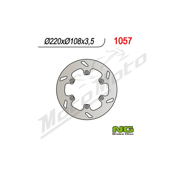 NG BRAKES Galinis fiksuotas stabdžių diskas 220mm Fantic / Gas Gas 50-515cc 94-15