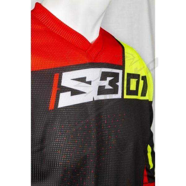 S3 Collection 01 Jersey - Black/Red Size L