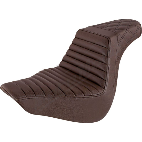 SADDLEMEN Step-Up Seat Brown Harley Davidson FLFB / FLFBS / FXBR 1750-1923 18-24