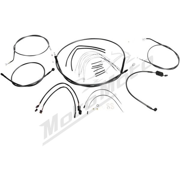 MAGNUM SHIELDING Black Pearl Handlebar Installation Kit 35.5/40.5cm Harley Davidson XL 883/1200 14-22