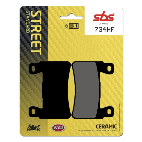 SBS HF Street 734HF Ceramic Organic Brake Pads Honda / Hyosung 250-1800cc 98-20
