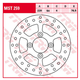 TRW Front Brake Disc MBK / Yamaha 125-180cc 98-10
