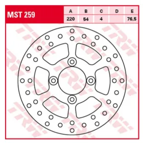 TRW Front Brake Disc MBK / Yamaha 125-180cc 98-10
