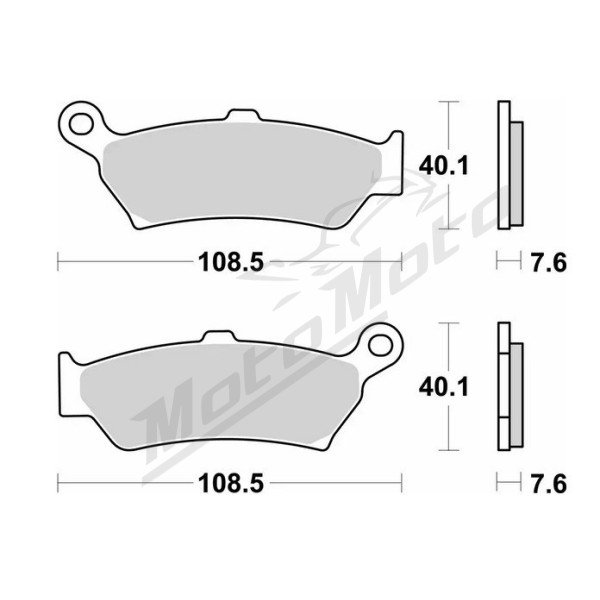 SBS KH781 Street Performance brake pads BMW R 1300 GS 2024->