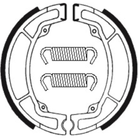 TECNIUM Off-Road Organic Brake shoes BA033 Yamaha IT / YZ 125-400cc 74-83