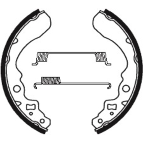 TECNIUM ATV Organic Brake shoes BA053 Suzuki LT-F 250 Quadrunner 250cc 88-01