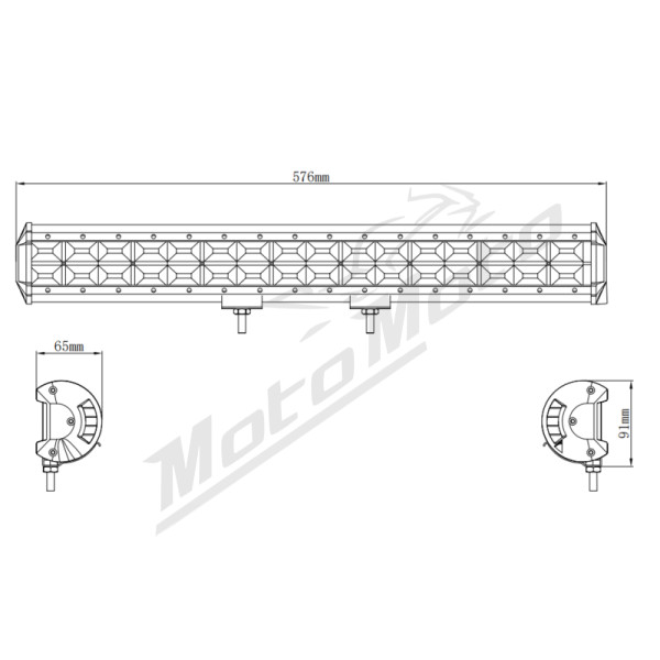 Kinwons Universal Led Bar 10-30V 384W Flood