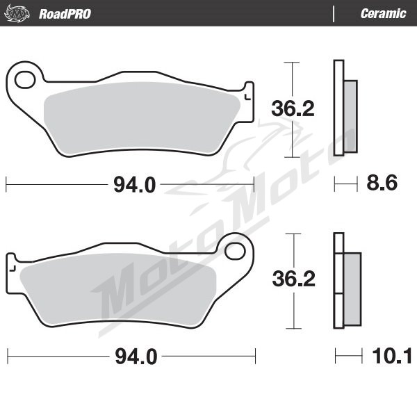 MOTO-MASTER Ceramic Rear Brake Pads BMW K / R / S 850-1300 93-26