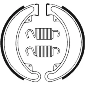 TECNIUM Street/ATV Organic Brake shoes BA024 Honda ATC / CB / CJ / TRX 250-360cc 73-87