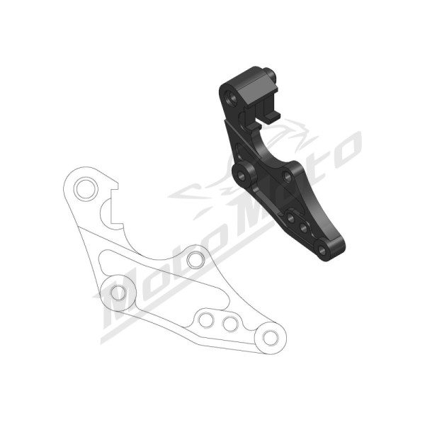MOTO-MASTER Rally / Dakar Front Brake Caliper Adaptor 298mm Honda CR / CRF 125-450 04-18 