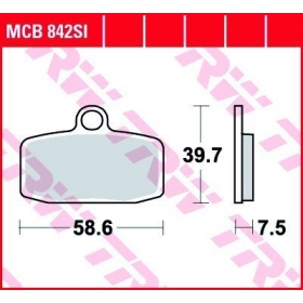 STABDŽIŲ TRINKELĖS TRW MCB842SI OFFROAD