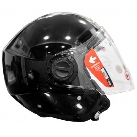 SMK COOPER GLOSSY BLACK GL100 open face helmet