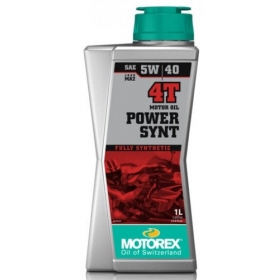 Alyva MOTOrex POWER SYNT 5W/40 Sintetinė - 4T - 1L