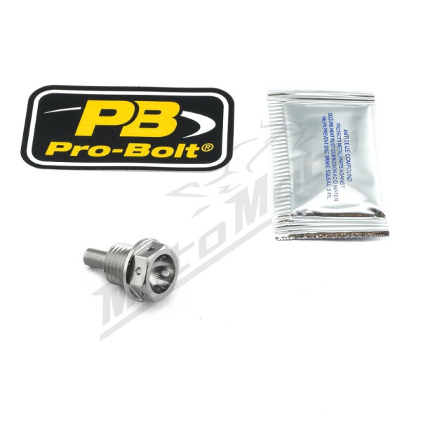 PRO BOLT Titanium Magnetic Sump/Drain Bolt Honda / Triumph / Yamaha 600-1300cc 85-22