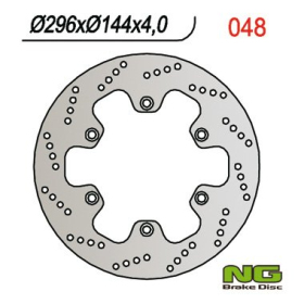 NG BRAKES Front Fixed Brake Disc 296mm Cagiva / Honda 600-1000cc 88-00