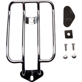 MOTHERWELL Luggage Rack Chrome 28x15cm Harley Davidson RH / XL / XR 883/1250 04-24 