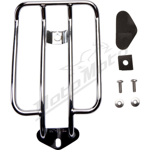 MOTHERWELL Luggage Rack Chrome 28x15cm Harley Davidson RH / XL / XR 883/1250 04-24 