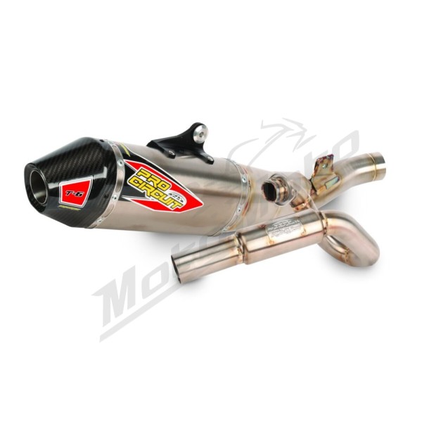 PRO CIRCUIT T-6 Euro Exhaust System Stainless Steel/Titanium/Carbon Fiber Kawasaki KX 450 24-26