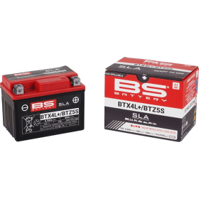 BS BATTERY SLA Factory- Activated AGM Maintenance-Free Battery BTX4L/BTZ5S 12V 4Ah