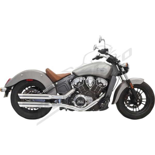 BASSANI XHAUST Slip-On Mufflers INDIAN SCOUT 2015-2024