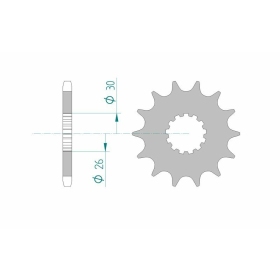 AFAM Steel Standard Front Sprocket 88600 - 525 16-18 teeth TRIUMPH BONNEVILLE / SCRAMBLER / AMERICA / SPEEDMASTER 800-865cc 01-15