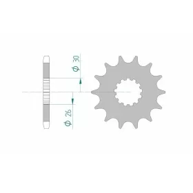 AFAM Steel Standard Front Sprocket 88600 - 525 16-18 teeth TRIUMPH BONNEVILLE / SCRAMBLER / AMERICA / SPEEDMASTER 800-865cc 01-15