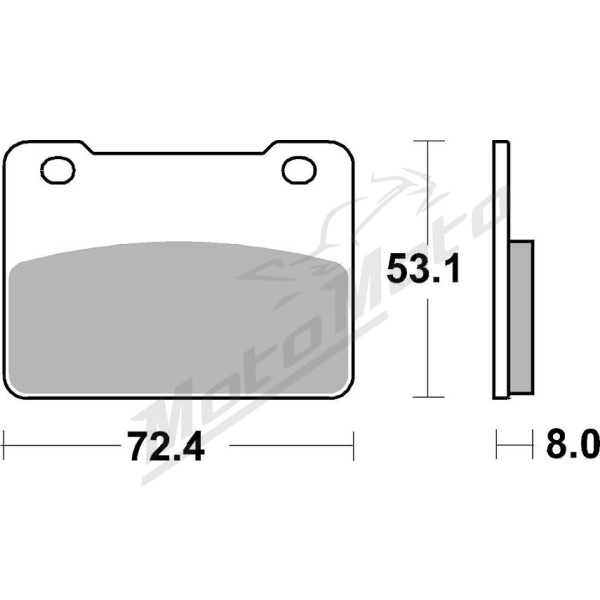 SBS HF Street 893HF Ceramic Organic Brake Pads SYM SB 250NI 14-15